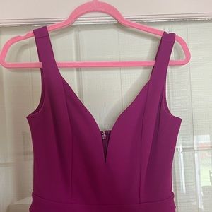 Express. Purple jumpsuit.